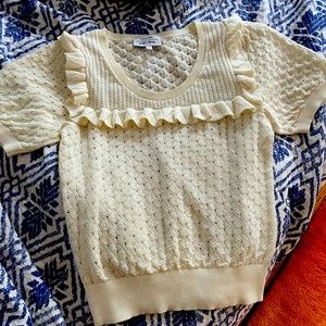 & Other Stories Pointelle Cotton Sweater NWOT